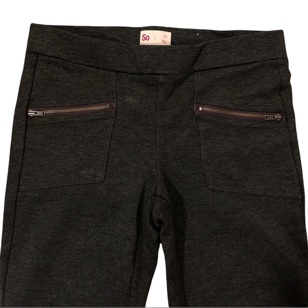 Girls Jeggings Dark Gray Size 14